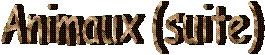 Animaux (suite)